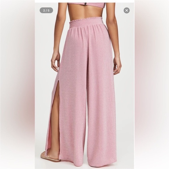 Ramy Brook Knit Athena Pant in Pink - Picture 3 of 12